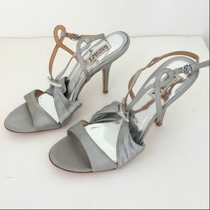 Badgley Mischka Satin Shoes Sz. 9.5 M
